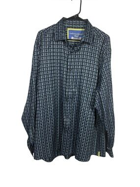 Luchiano Visconti Square Button Up Shirt Size XXL